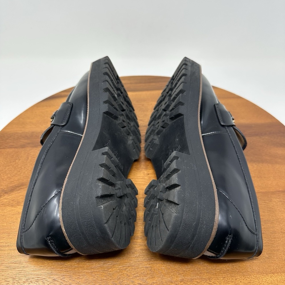 Sam Edelman Laurs Platform‎ Lug Sole Loafers Size 8.5 Black Preppy Punk - Picture 8 of 16